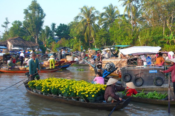 Cai Be Floating Market, Vinh Long, Vinh Long Province