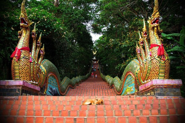 Wat Prathat Temple, Mae Tang, Thaisland