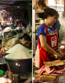 Phousi Market Laos