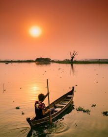 Taungthaman Lake, Mandalay, Myanmar
