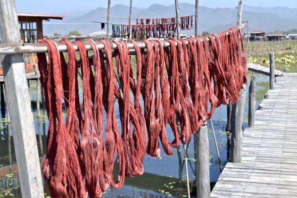 lotus fabric, Inle Lake, Myanmar