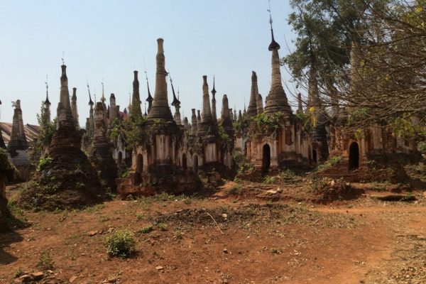 Shwe Inn Thein pagoda, Inle Lake, Myanmar