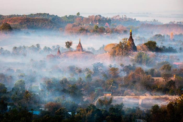 Stand on Shwetaung Paya Hill for a Sunrise View of Mrauk U, a Legendary and Foggy Land
